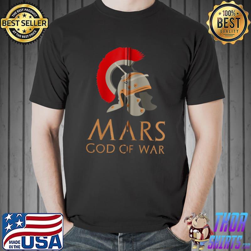 Ancient Roman Mythology - Mars God Of War - Legionary Helmet T-Shirt Unisex
