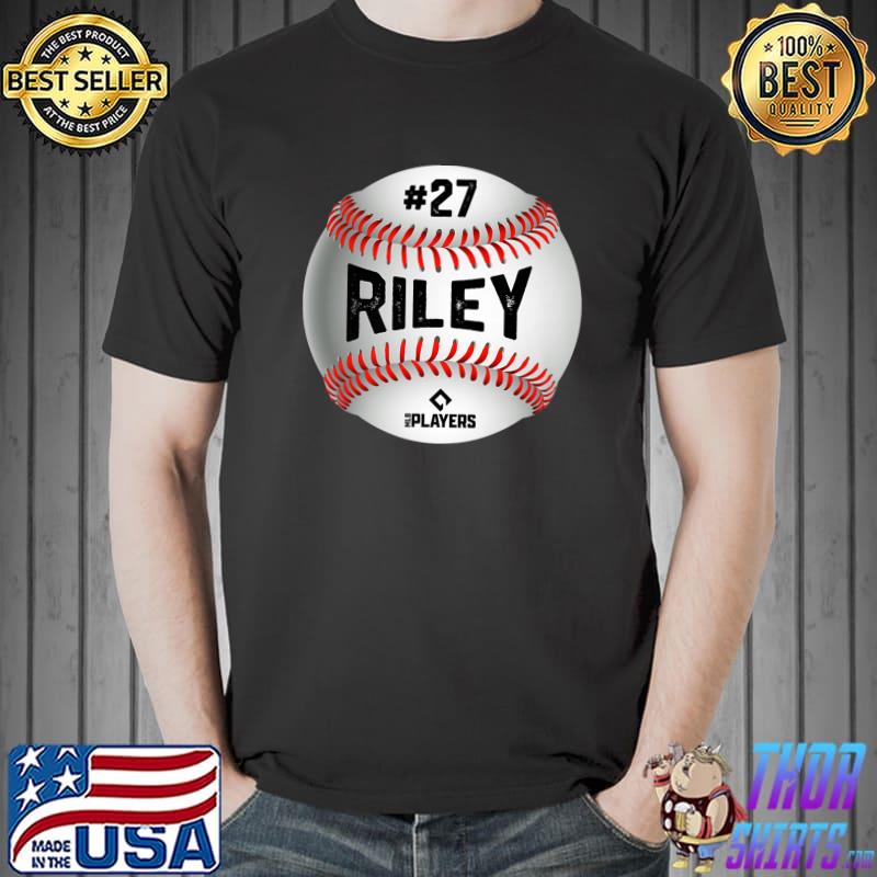 Austin Riley Kids T-Shirt - Tri Navy - Atlanta | 500 Level Major League Baseball Players Association (MLBPA)