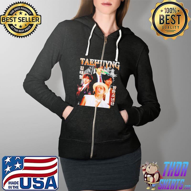 Awesome Kim tae hyung v bts signature Full Zip Hooded