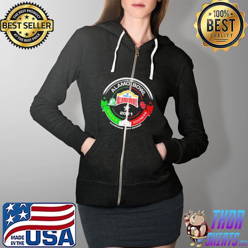 Awesome Oregon ducks vs Oklahoma sooners valero alamo bowl 2021 Full Zip Hooded