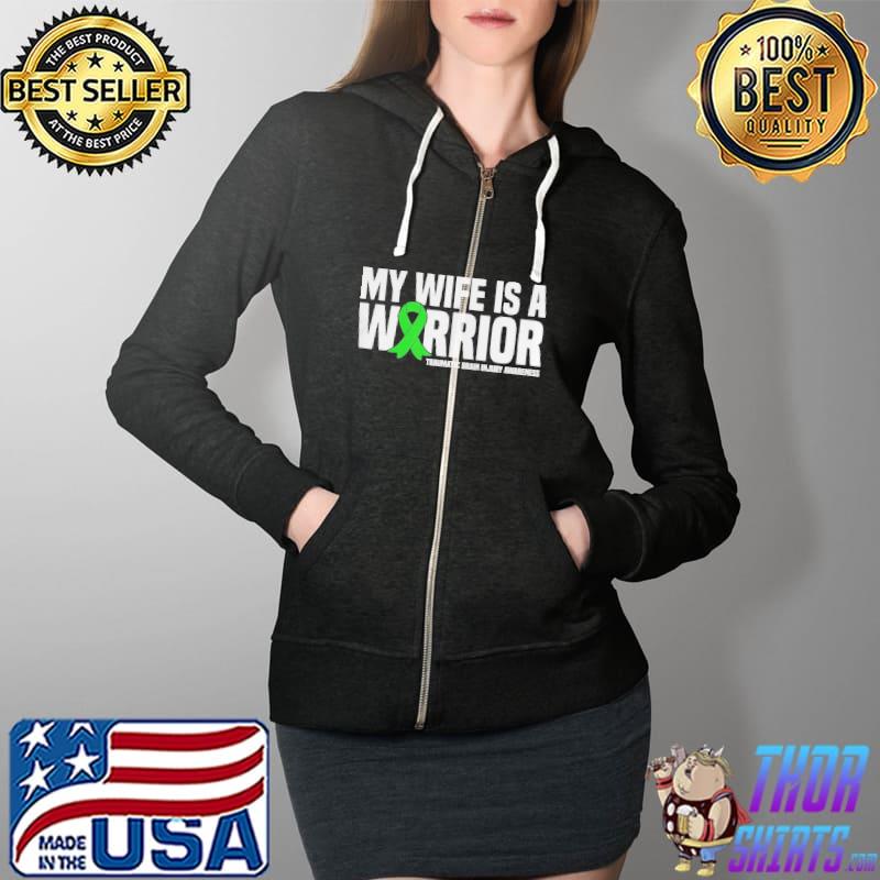 Best My wife is a warrior traumatic brain injury awareness Full Zip Hooded