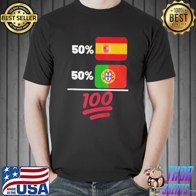 Best Portuguese plus spaniard mix flag heritage Unisex