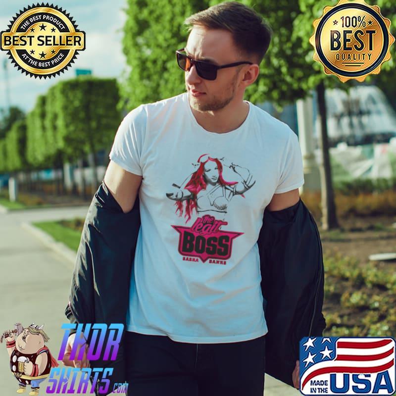 Best Wwe Sasha Banks Pink Hair Raglan Baseball Shirt Unisex