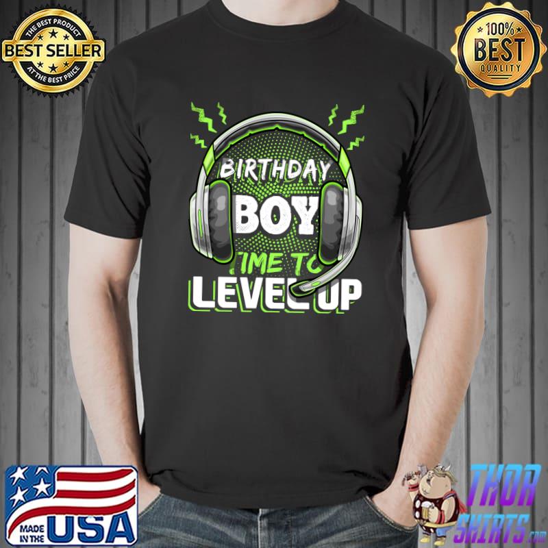 Birthday Boy Time to Level Up Video PC Gaming Birthday T-Shirt Unisex