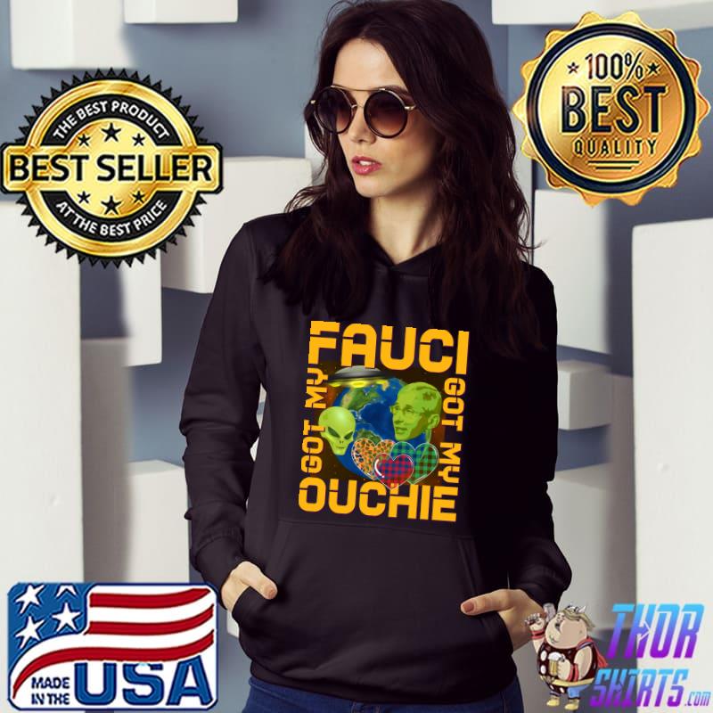 Fauci Ouchie Valentine the FAUCH Alien UFO Valentine Day T-Shirt