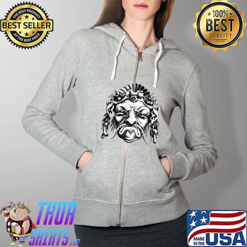 Flemish Mask in the Grotesque Style T-Shirt Full Zip Hooded