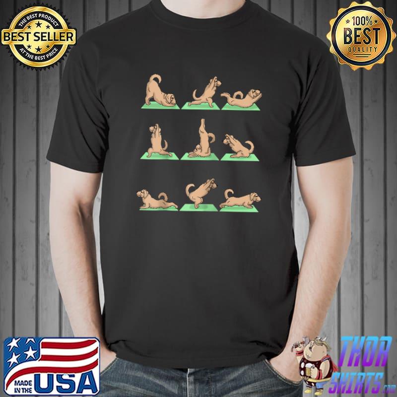 Goldendoodle Dog Yoga Pose Zen Cute Workout Exercise Yogi T-Shirt Unisex