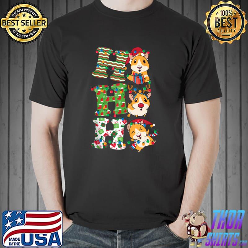 Ho Ho Ho Guinea Pigs Lovers Funny Christmas Ornaments T- Unisex
