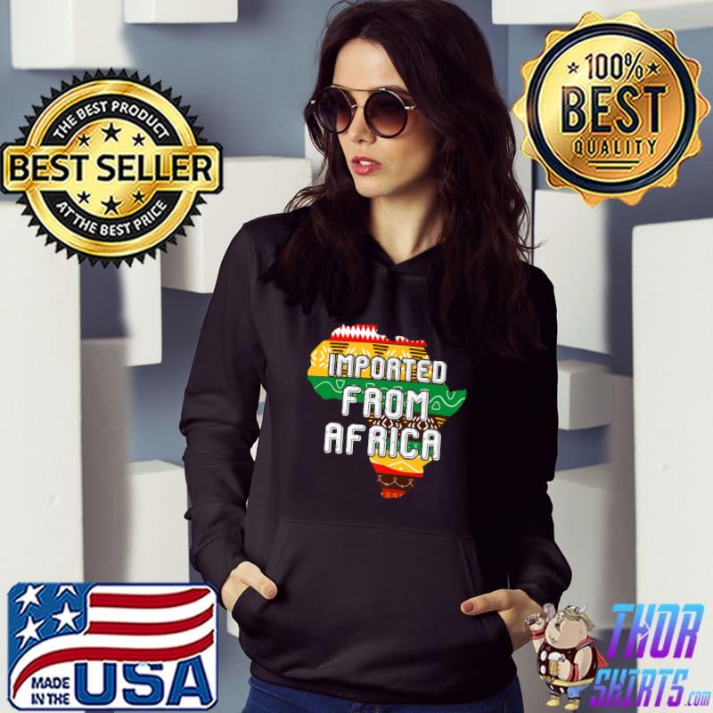 Imported From Africa Black History Month Afro Melanin Pride Premium T-Shirt