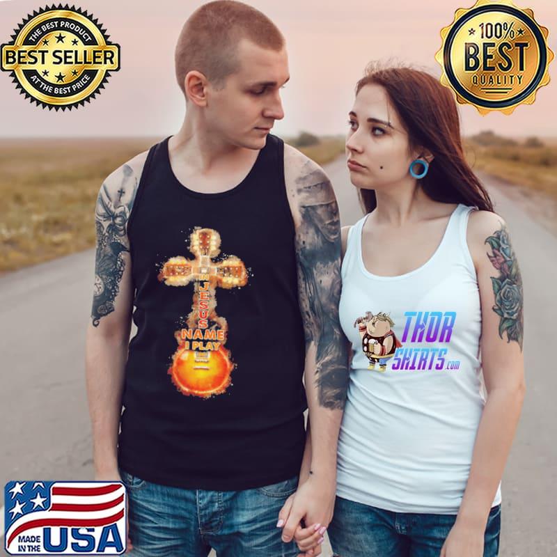 In jesus name i play guitar Tank Top