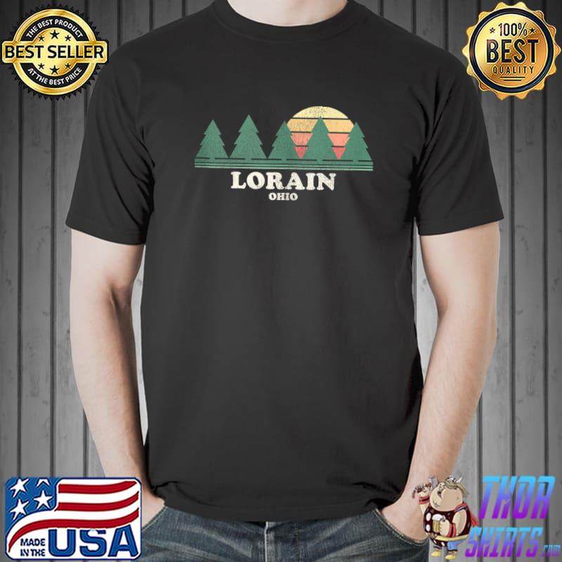 Lorain OH Vintage Throwback Tee Retro 70s T-Shirt Unisex