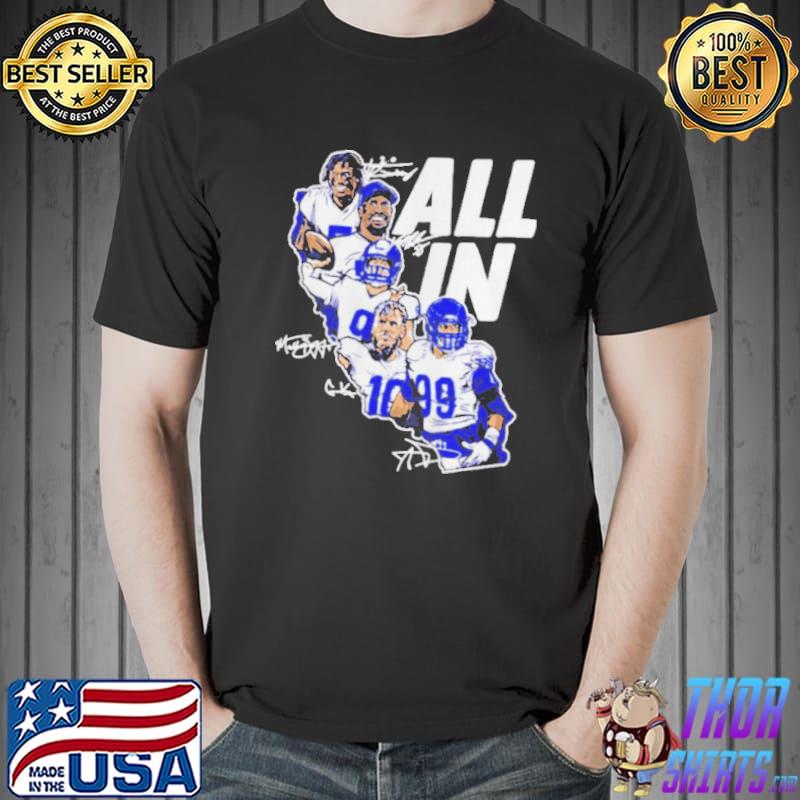Los Angeles Rams Von Miller Aaron Donald Matthew Stafford Cooper Kupp and Jalen Ramsey All in Unisex
