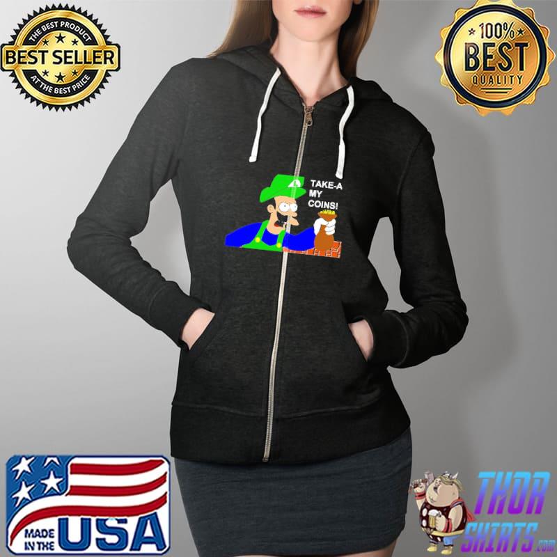 Luigi Shut Up And Take My Money Unisex T-Shirt Full Zip Hooded