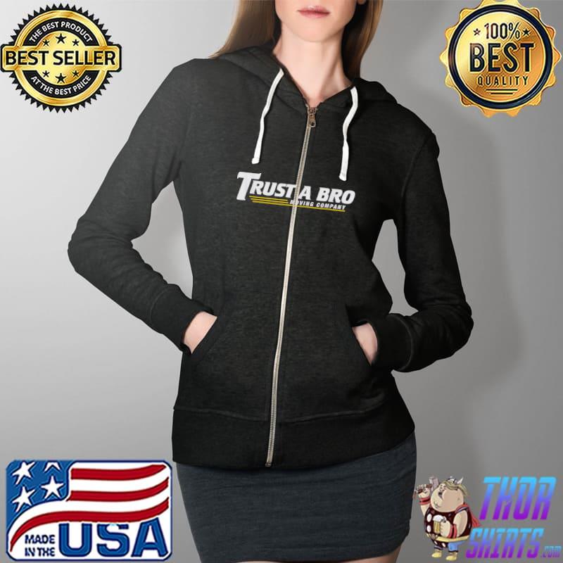 Marvel Hawkeye Trust A Bro Moving Company T-Shirt Full Zip Hooded