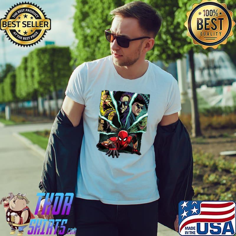 Marvel Spider-Man No Way Home Spider-Man and Foes T- Unisex