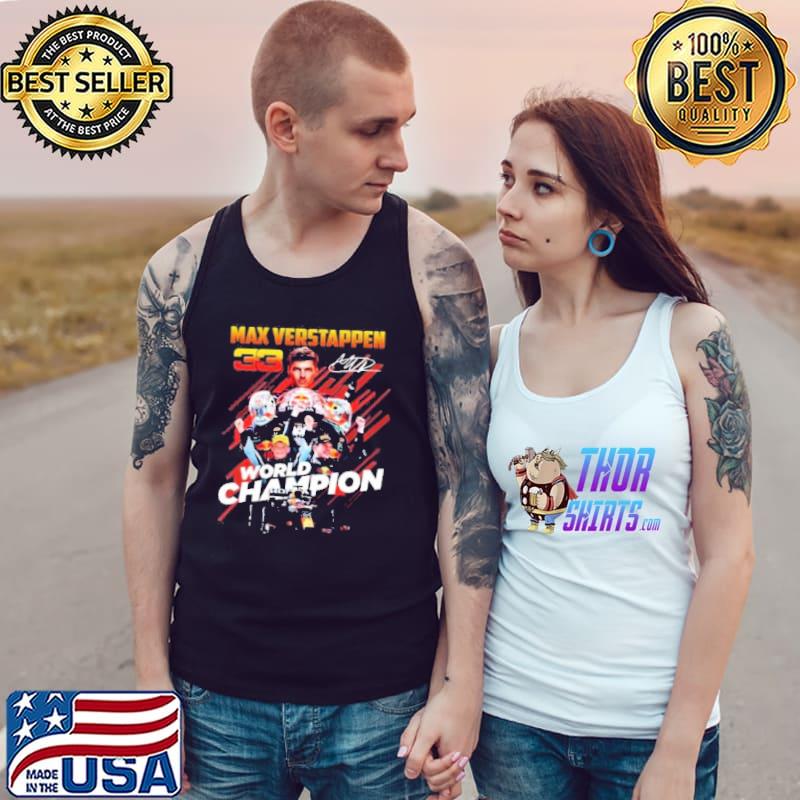 Max 33 Verstappen World Champion Formula 1 Official T- Tank Top