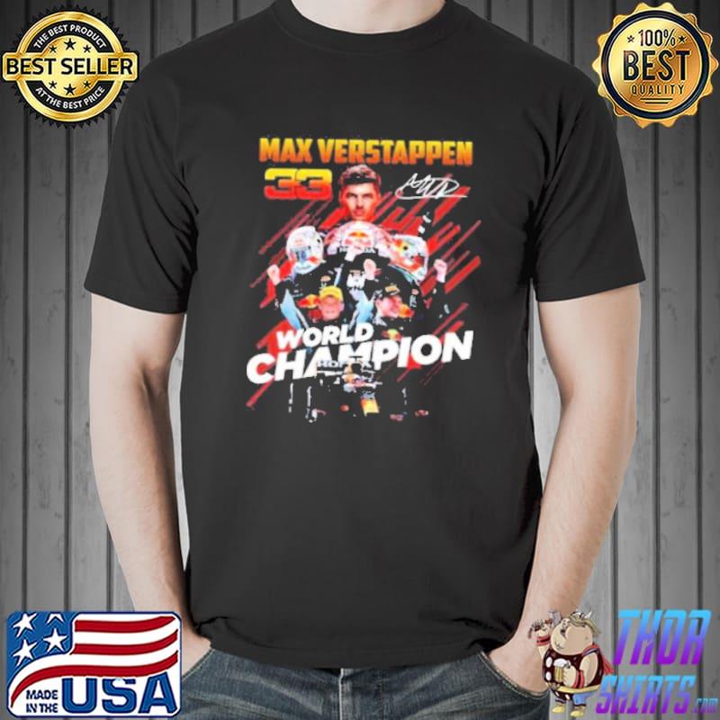 Max 33 Verstappen World Champion Formula 1 Official T-shirt