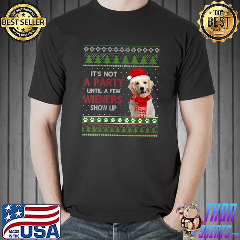 Merry Weiner Christmas Dog Xmas T- Unisex