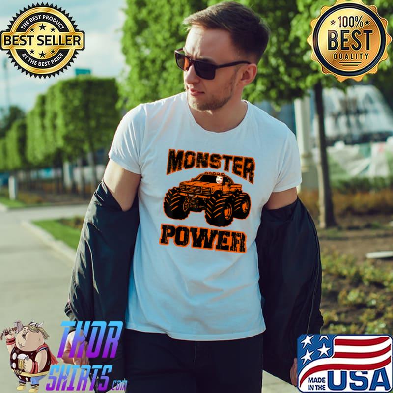 Monster Power Boy In Monster Truck T-Shirt Unisex