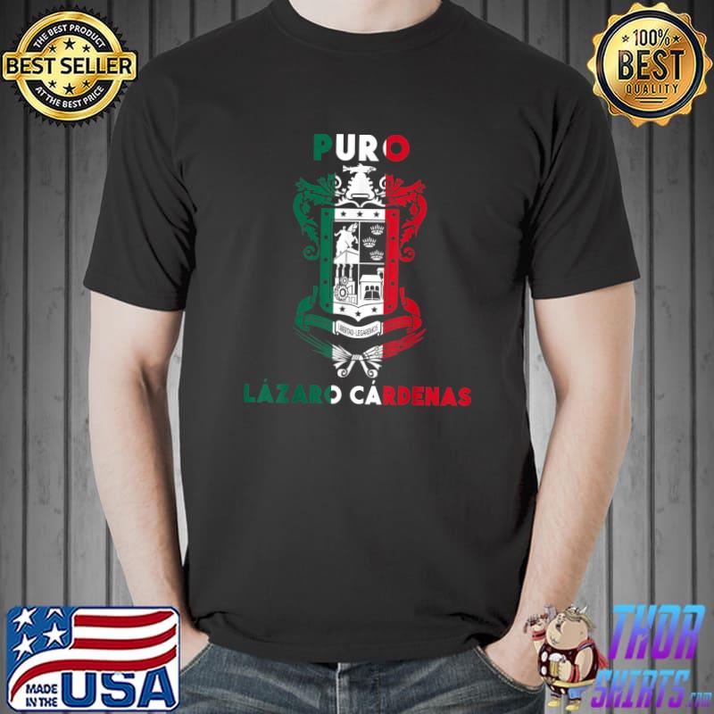 Nice Lázaro Cárdenas Michoacan Mexico Escudo Lema Emblem Merch T-Shirt,  hoodie, sweater, long sleeve and tank top