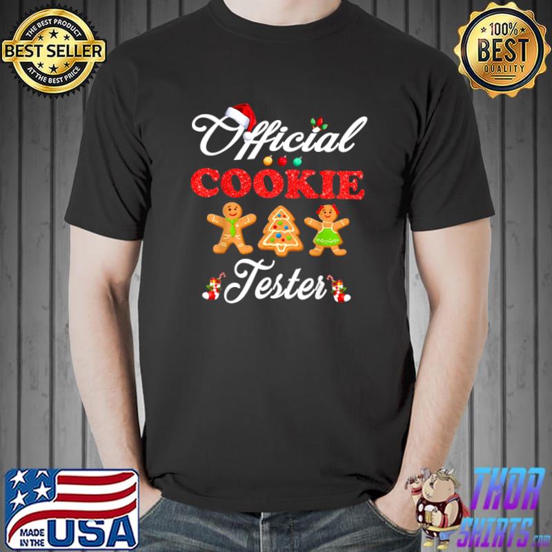 Premium Official Cookie Tester Christmas Baking Team Holiday T-Shirt Unisex