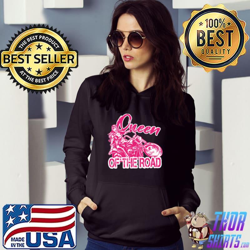Queen Of The Road Female Woman Motorcycle Biker T-shirt