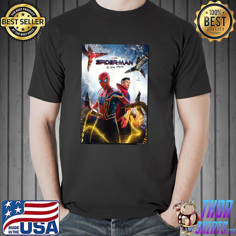 Spider-Man No Way Home Group Shot Face Off Poster T-Shirt Unisex