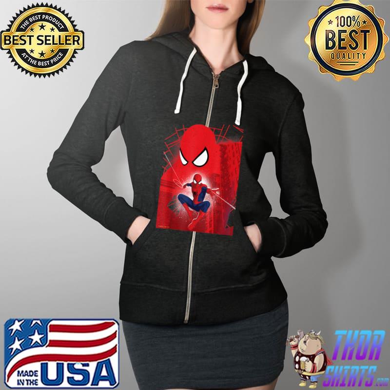 Top Marvel Spider-Man No Way Home The Amazing Spider-Man T-Shirt Full Zip Hooded