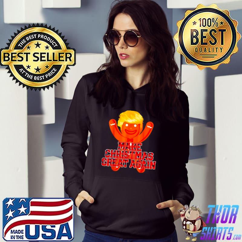 Top Nice gingerbread Trump make Christmas great again shirt