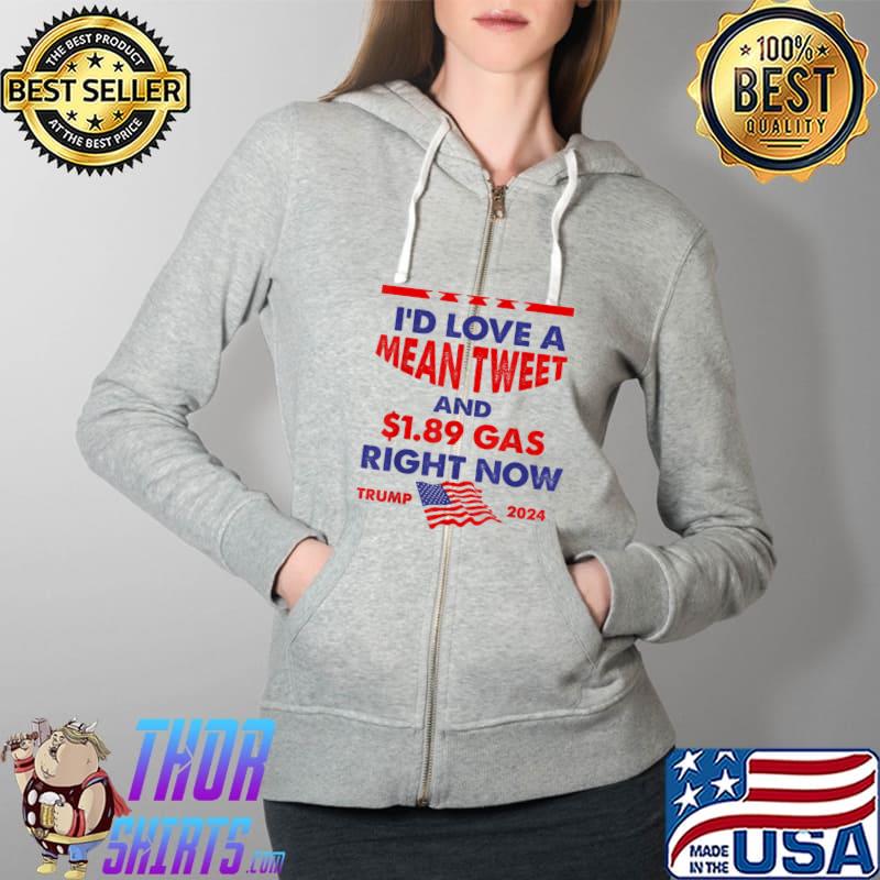 Trump 2024,Anti Joe Biden Election Political, MAGA T-Shirt Full Zip Hooded