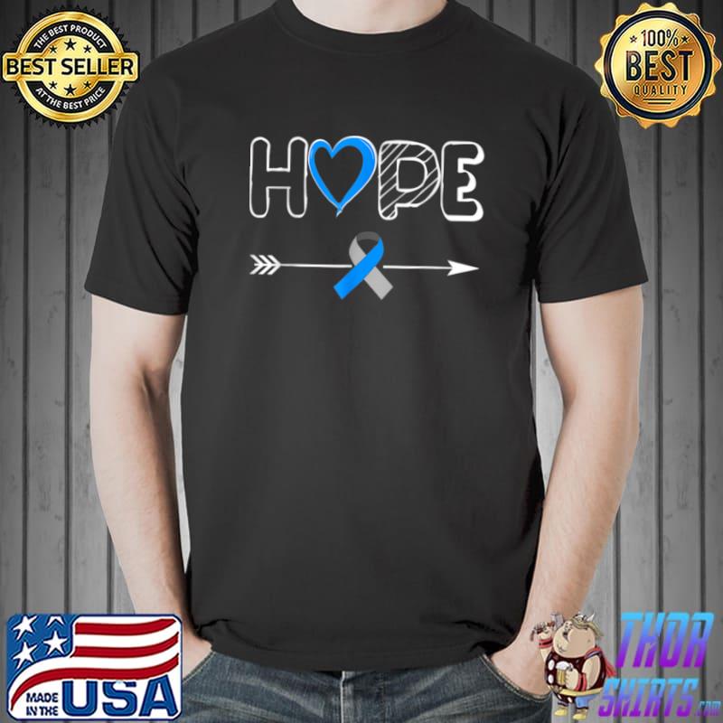 Women Hope Diabetes Type 1 Ribbon Type 2 Diabetes Awareness T Shirt Unisex