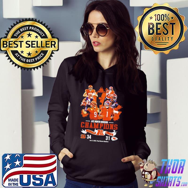 Afc North Division Champions Bengals Vs Chiefs Unisex T-Shirt, hoodie,  sweater, long sleeve and tank top