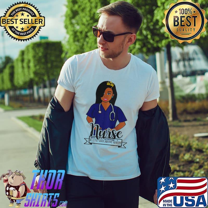 African American nurse queen black woman caregiver raglan baseball Unisex