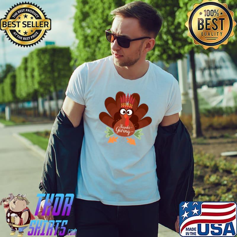 Awesome Cute Turkey Aboriginal Thanksgiving T- Unisex