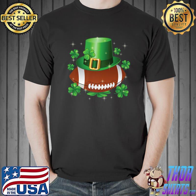 Awesome Football St Patricks Day Leprechaun Shamrock Boys Kids Premium T-Shirt Unisex