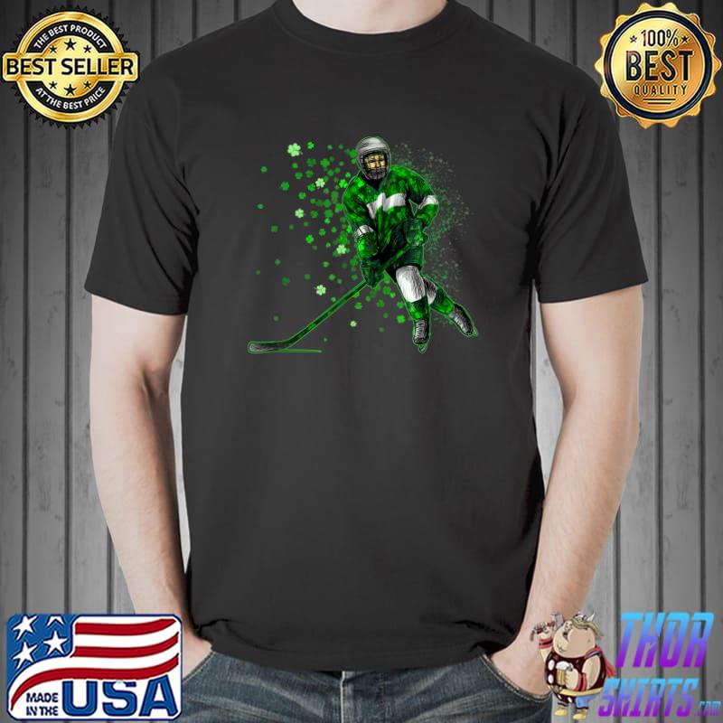 Awesome Irish Hockey Player Shamrock T-Shirt St Patrick's Day Gifts T-Shirt Unisex