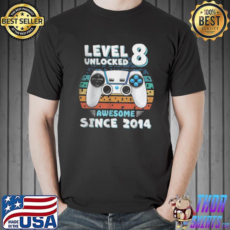 Awesome Level 8 unlocked awesome since 2014 Unisex