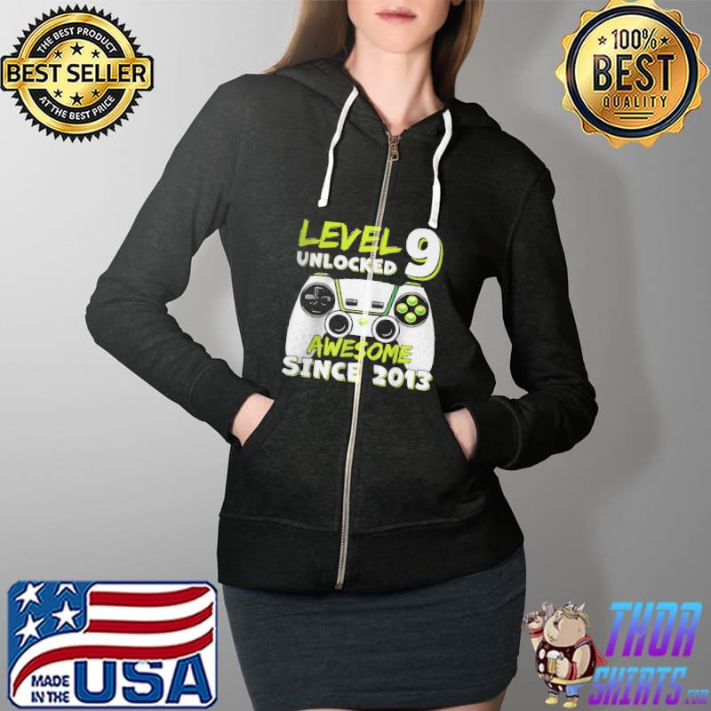 Awesome Level 9 unlocked awesome since 2013 Full Zip Hooded