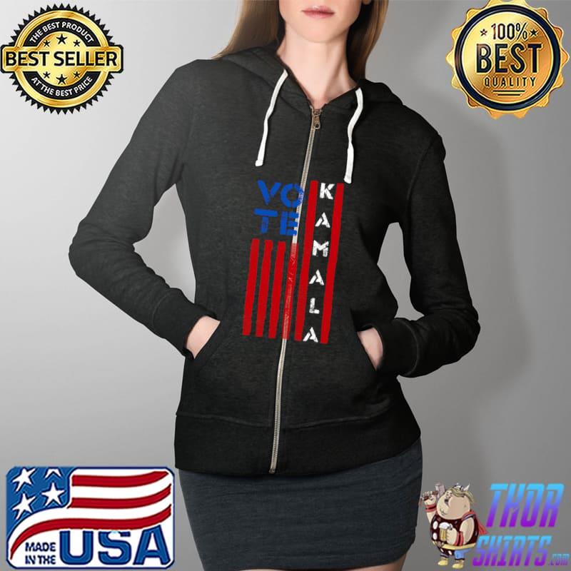 Awesome Vote Kamala Harris 2020 T- Full Zip Hooded