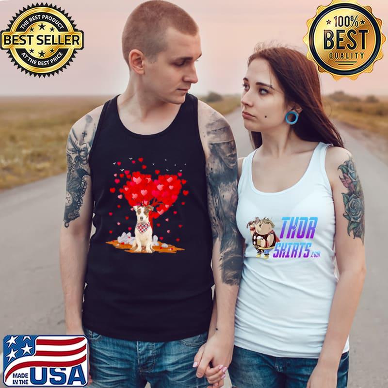 Best heart Shape Jack Russell Terrier Dog Valentine’s Day Shirt Tank Top