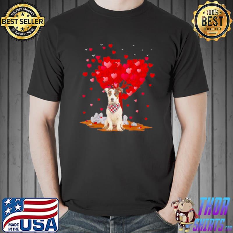 Best heart Shape Jack Russell Terrier Dog Valentine’s Day Shirt Unisex