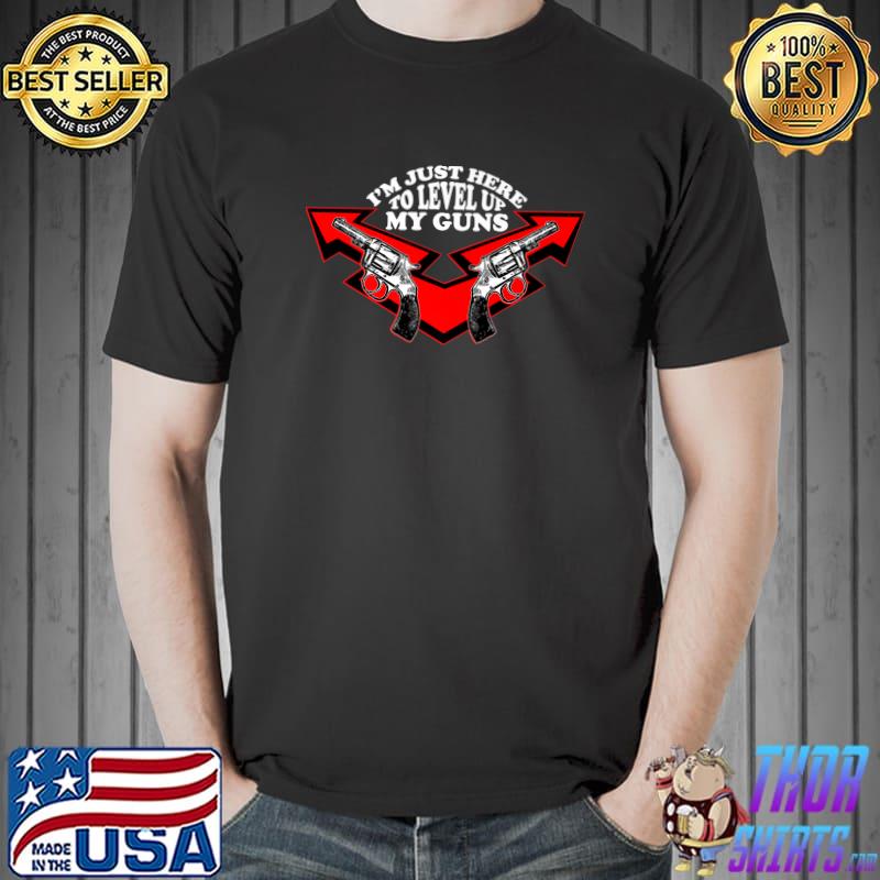 Best Leveling Up Guns Funny Gym Workout Premium T-Shirt Unisex