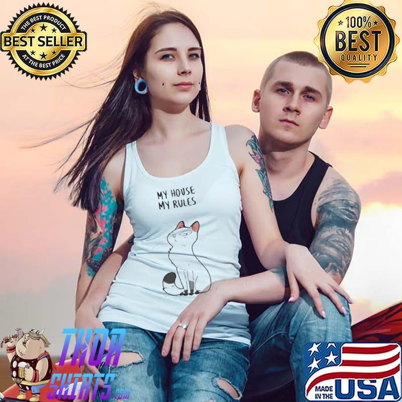 Cat my house my rules Tank Top
