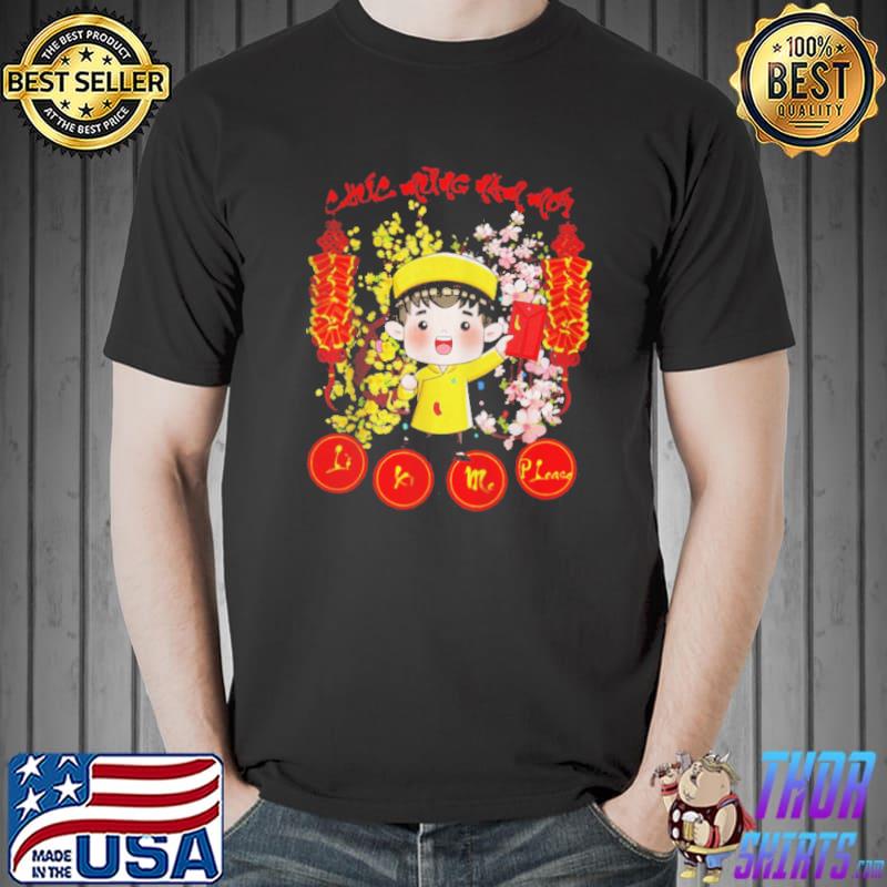 Funny Boy wearing aodaI lI xI me happy vietnamese lunar new year Unisex