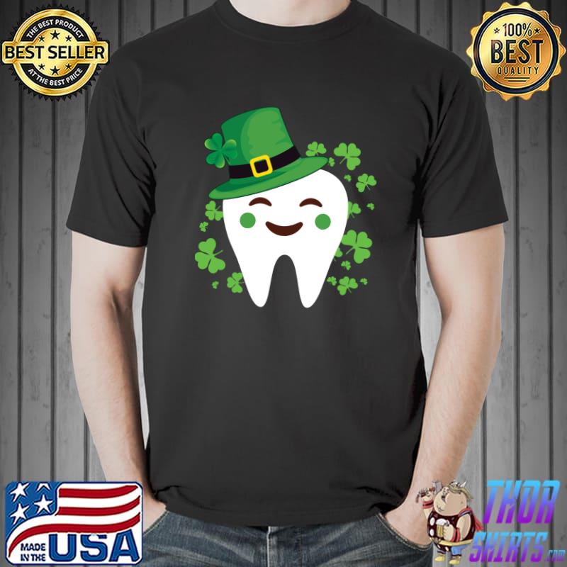 Funny Cute Tooth Hat Dental Assistant St Patricks Day Clover T- Unisex