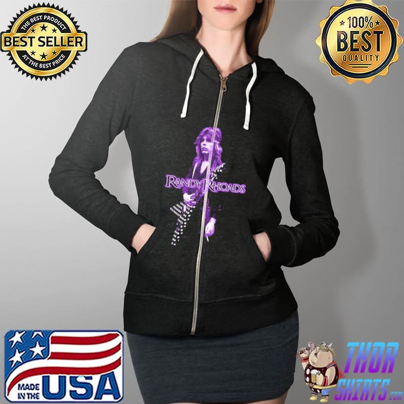 Funny Randy Rhoads Purple Artist Unisex T-Shirt Full Zip Hooded