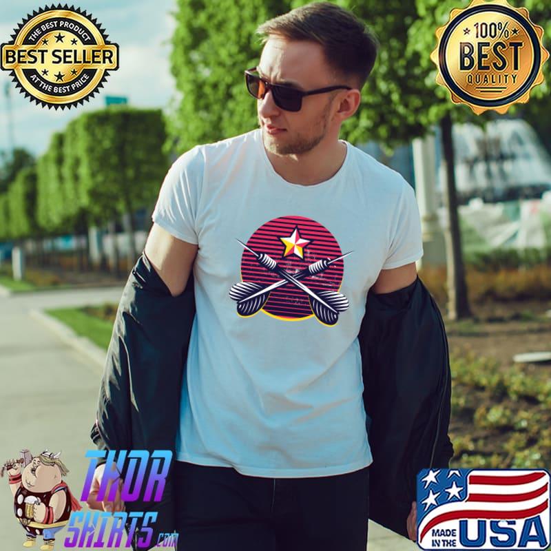 Funny Vintage Dart Flights Darts Darts T-Shirt Unisex