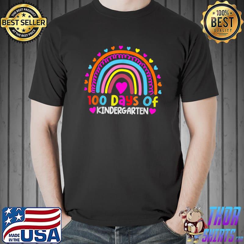 Happy 100th Day of Kindergarten School Teacher Student kids T-Shirt Unisex