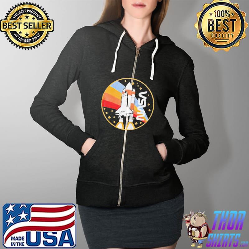 Harriet hunt nasa shuttle launch with rainbow Full Zip Hooded