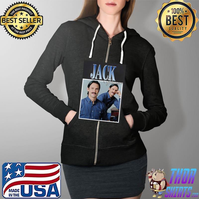 Jack Pearson This Is Us Vintage Bootleg Style Unisex T-Shirt Full Zip Hooded